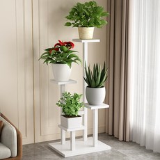 Enasuroia 室內陽台多肉植物架花架 TC019, 白色, 4段