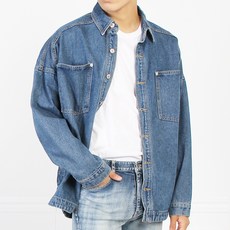 마인플로우 남성용 후드탈부착 IC 청남방 후드 자켓