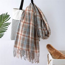 언헤브 따뜻 체크 머플러