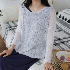봉봉스토리 허니 메쉬 니트 레이어드 임산부 티셔츠