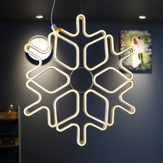 LISHIN Vitson Wanha 聖誕樹燈 LED 雪花霓虹軟管 不閃爍燈泡, 白色 + 燈泡色, 1個