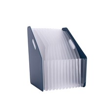 deLi 得力 桌上型風琴夾 63952, 藍色, 1組