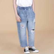 bonumam 兒童索尼克刮痕哈倫牛仔褲