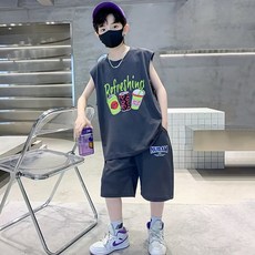 Starbean 男童大印花無袖短褲套裝