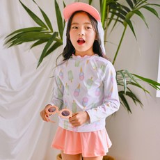 튜브트리 여아용 래쉬가드 3종 세트 L1019SE