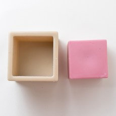 앵글띵 딴딴한 네모 케이크 실리콘몰드, 혼합색상