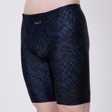 Akshi 男款黑色傘狀四分泳褲 AKMT-604