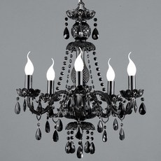 Rati 照明 Jenimu 5頭吊燈, 黑色