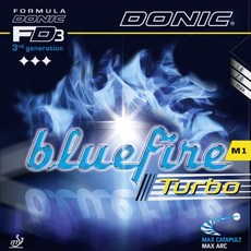DONIC Blue Fire M1 Turbo Max乒乓球拍橡膠皮, 黑色的