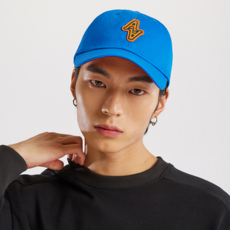 AKIII CLASSIC 圓形標誌棉質棒球帽 AKAMFUA02, 藍色