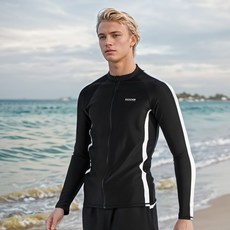 koogi adventure 男款海灘拉鍊防曬衣 KT-S7536