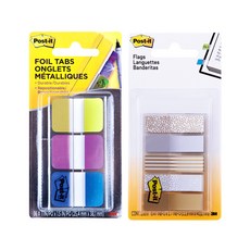 3M Post-it 便簽貼 686 FLOPBT+分類用薄便簽貼 684 METAL, 1套
