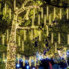 Lena Energy 充電式LED太陽能流星庭園燈, 單一顏色