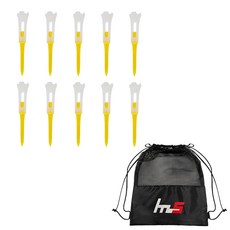 NAYASTYLE 塑膠球梯 10入 + 收納袋組, 黃色