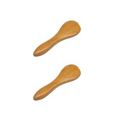 리빙플로우 샌달 우드 스크래핑 보드 나무 전신 얼굴 마사지기 I, 2개