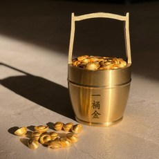 Lead home 招財進寶 財運 黃金金圓寶 風水室內裝飾品, 金色