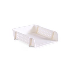 Tadromarket桌上型A4文件多功能收納盒 M, 白色的, 一層