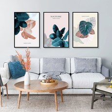 現代北歐風裝飾掛畫 3入, 黑色的