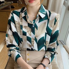 LUNA GIRL New Marron 圖案襯衫