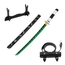 DAEHAN 魔刃 Cosplay 劍 獨輪劍 Shinasane Medium KAL-M20 + 腰帶 KAL-BT01, 黑色的