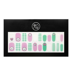 溫流美甲比熊布丁凝膠指甲貼, 混色, 1套