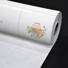 데코리아 셀프 접착식 주방 가구 데코레이션 타일시트지 RTPC-0, RTPC005꽃바구니, 폭 100cm x 길이 5m