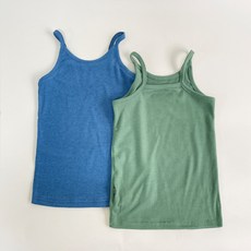 YEROOYENA 女童溫和細肩帶背心2件組