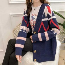 더그랑 임산부 줄무늬 아우터