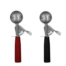 ZEUS 冰淇淋勺 24號+30號, 紅色（24號），黑色（30號）, 1組