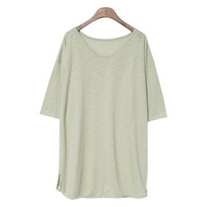 팡팡샵 여성용 O 레이나 슬랍 반팔 티셔츠