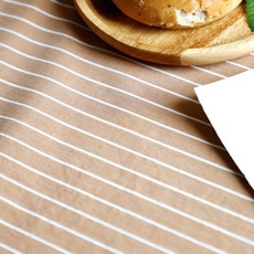 寬幅 40支 色織棉 馬倫 條紋布料 1505, 1個, 棕色