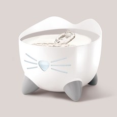 Hagen 貓用 Catit PIXI 飲水機 2.5L, 白色 + 不鏽鋼(頂部), 44720-KC/43720