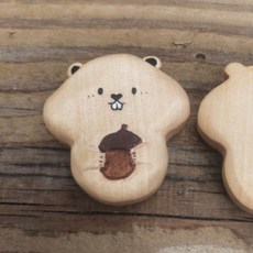 Coco Mart 兔子倉鼠磁鐵擺件 廚房裝飾 2入, 橡果倉鼠