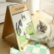둥둥펫 고양이 인테리어 캘린더형 수직 스크래쳐, 1개, 혼합색상