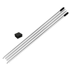 thunder golf 高爾夫方向指示棒+十字固定器組, 銀, 1個