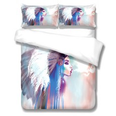 彩色印花被套枕套組 A_RD_231