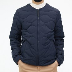 CONFIAR 男士無領波紋輕量羽絨外套 TC0414