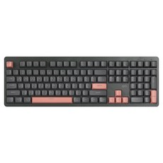 지클릭커 파도프로젝트 제주바다 풀윤활 플런저 무소음 무선 블루투스 키보드, 머큐리 핑크, WK100B, 제조사축