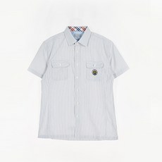 GYOBOKMALL 格紋短袖校服襯衫