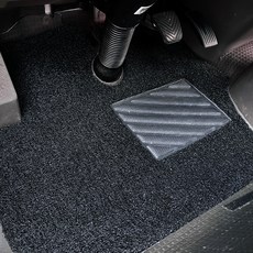 포시즌 자동차 코일매트 운전 + 조수석 확장일체형, 기아 봉고, BLACK