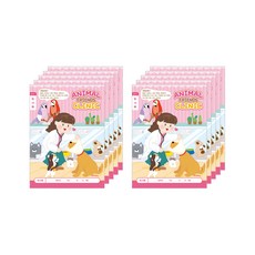 ibis 女童用 國小1-2年級 讀書心得本 寬格筆記本 獸醫 11061, 10個, 混合色