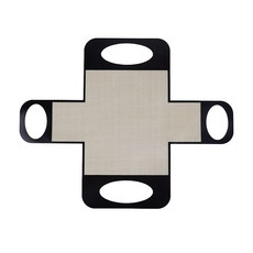 芙詩雅 方形雙耳烤盤墊 黑色, 1個