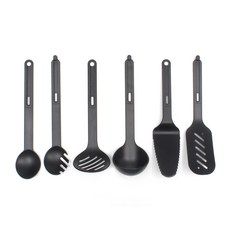 타파웨어 키친 듀엣 6인조 조리도구 세트, 블랙, 1개