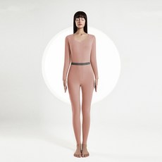 피어니스트 여성용 무봉제 보온 내의 상하의 세트