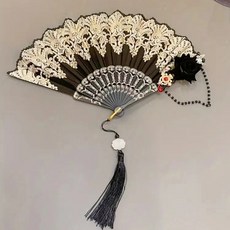 Mimi 蓮花串珠裝飾扇
