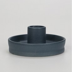 Simple & Glow 北歐風多用途感性小物收納座 陶瓷燭台 直角, 海軍藍