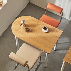16피스 BMD 1200 반원형 멀티 식탁 테이블 책상 데스크, 네츄럴