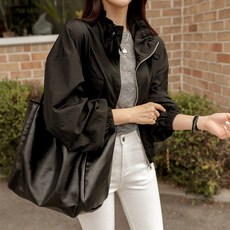 女款口袋立領風衣外套