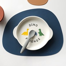 ade.l 石頭皮革迷你餐墊, 324 x 250 mm, 2個, 海軍藍