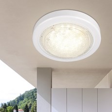 WONHA EL 壓克力圓形無閃爍吸頂燈 LED 20W, 暖白光